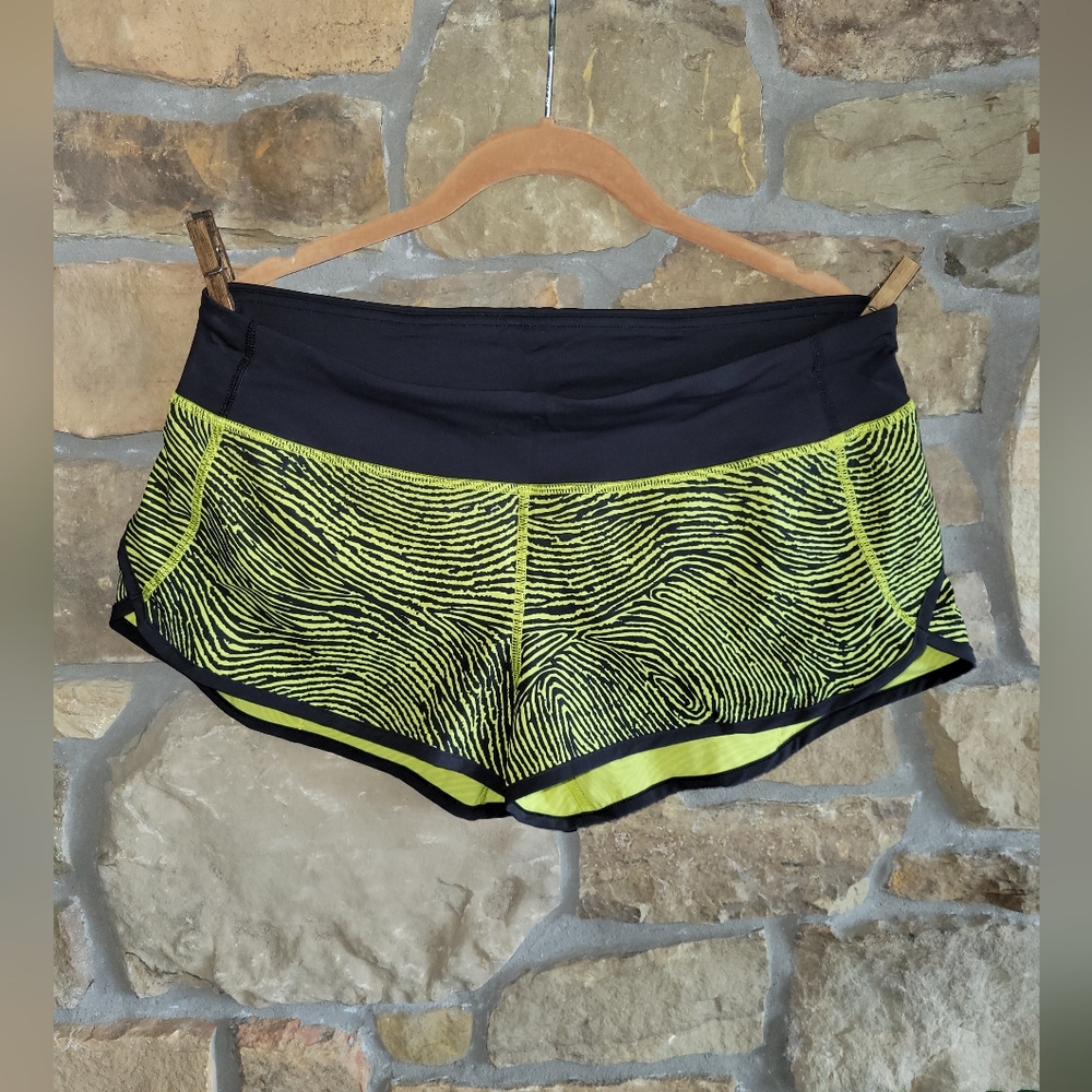Lululemon Speed Short 10 SW 2016 Seawheeze Blacked Out/Black